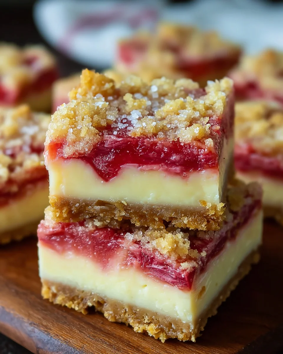 Rhubarb Cheesecake Squares image 2