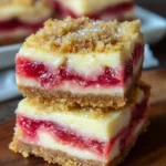 Rhubarb Cheesecake Squares