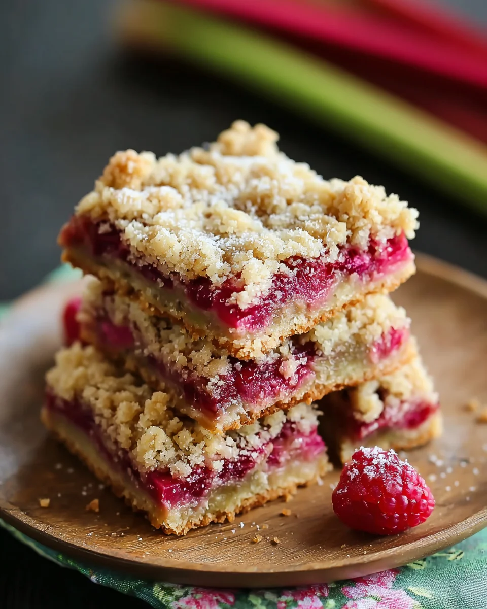 Rhubarb Shortbread Streusel Bars image 2