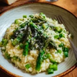Risotto mit grünem Spargel