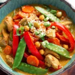 Rotes Thai Curry mit Hähnchen