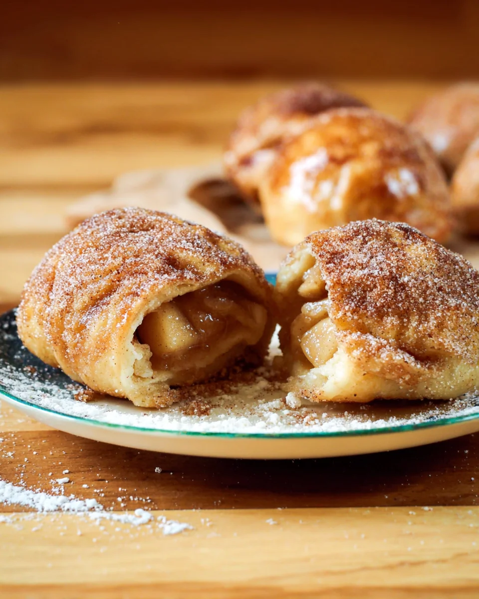 Süße Apfel-Ofenknödel mit Zucker-Zimt-Topping image 2