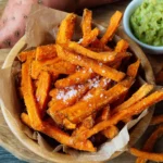 Süßkartoffel-Pommes aus der Heißluftfritteuse