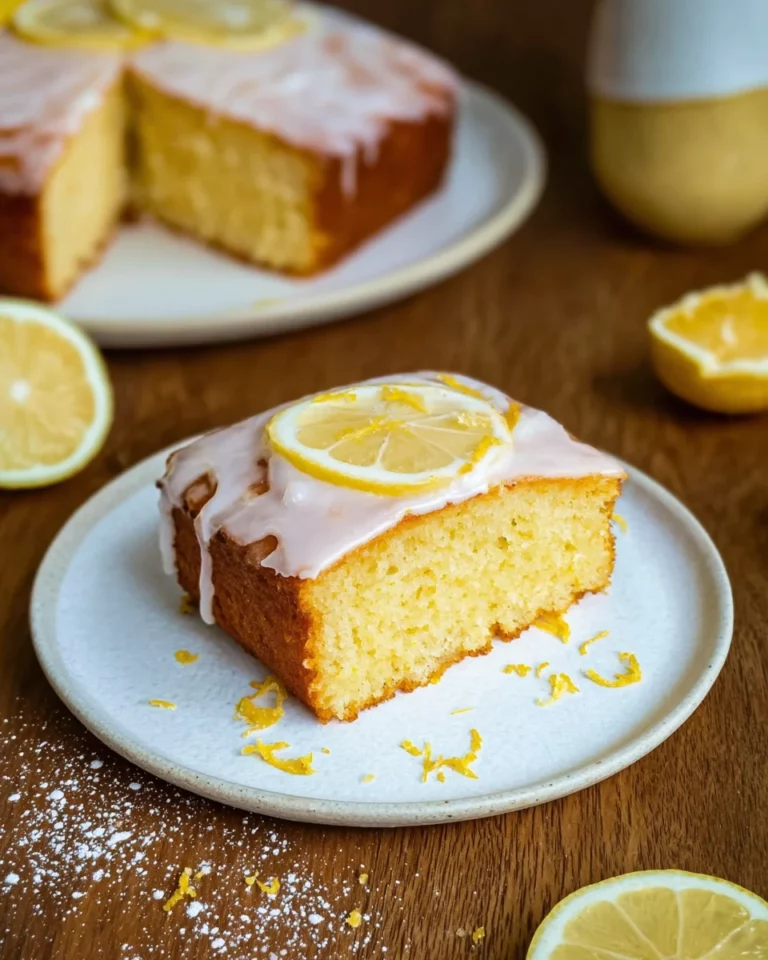 Saftiger Zitronenkuchen (schnelles Rezept)