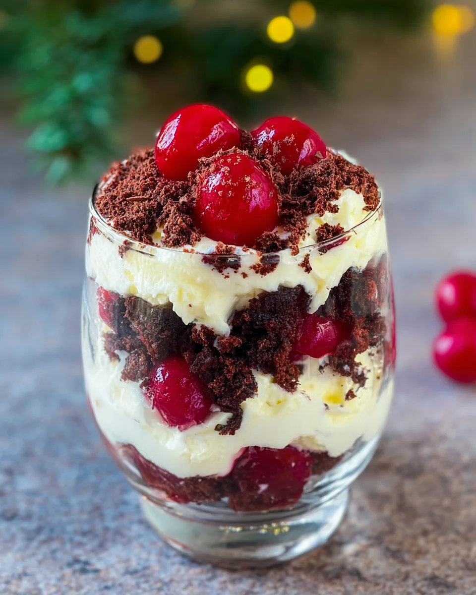 Schwarzwälder Kirsch Dessert im Glas image 2