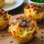 Spaghetti Carbonara Muffins