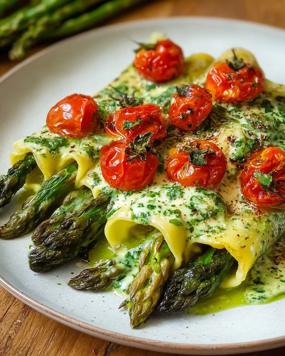 Spargel-Cannelloni mit Kräutersauce einfach genießen image 2