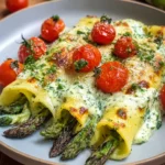 Spargel-Cannelloni mit Kräutersauce einfach genießen