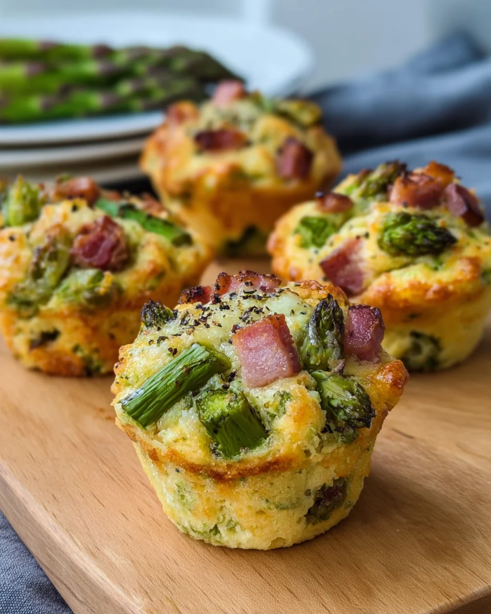 Spargelmuffins mit putenschinkenwürfel image 2