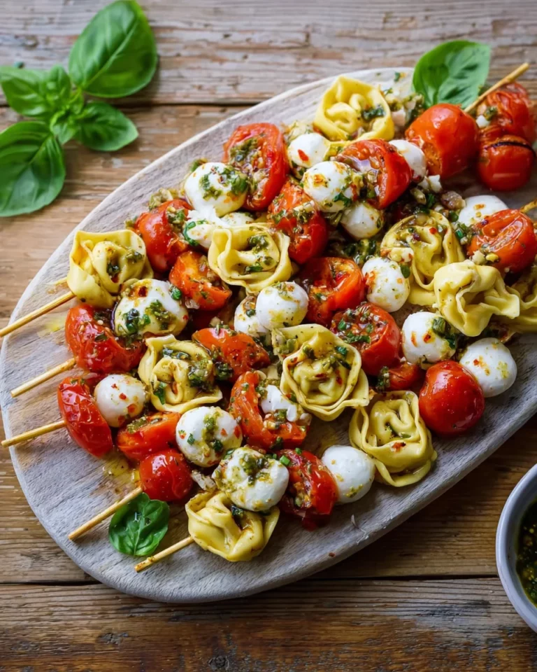 Tortellini Spieße Tomate Mozzarella – das schnellste Fingerfood der Welt