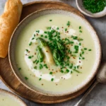 Vegane Spargelcremesuppe