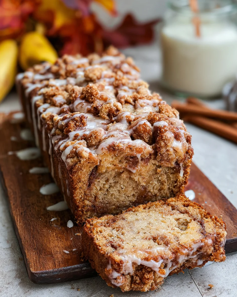Veganes Zimt-Strudel Bananenbrot mit Zimt Streusel image 2