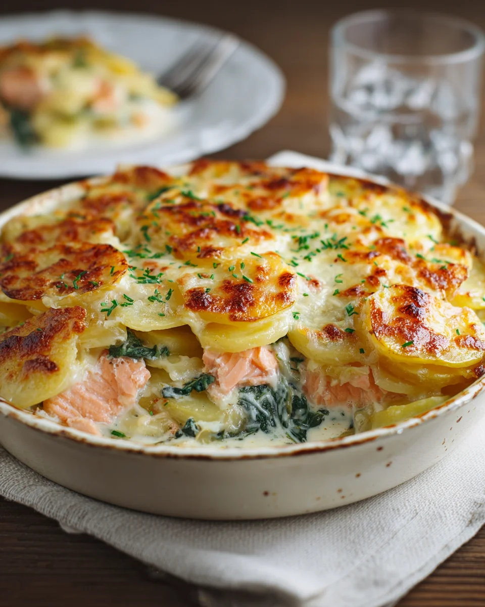 Zarter Lachs Auflauf mit Kartoffeln image 2
