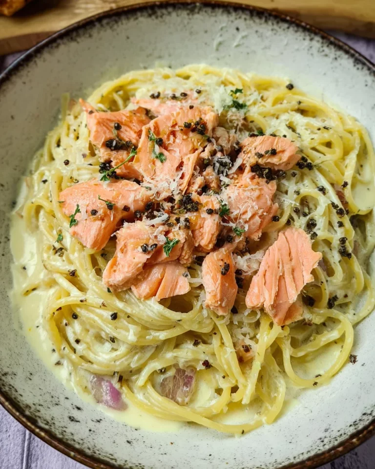 Zitronen Lachs Pasta