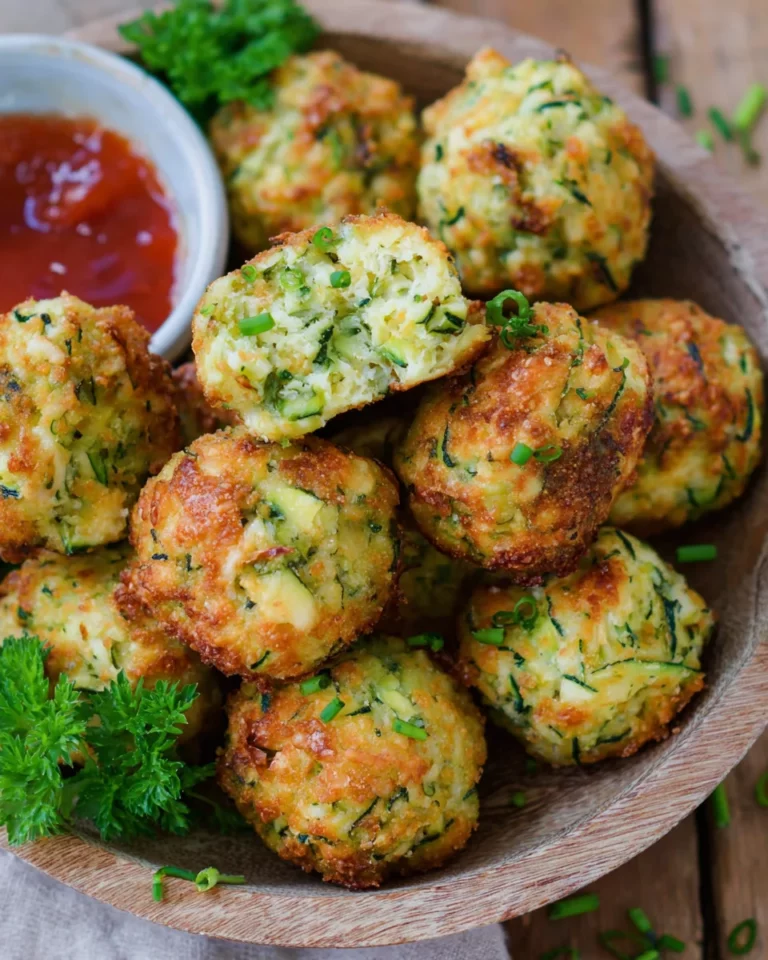 Zucchini-Käse Bällchen
