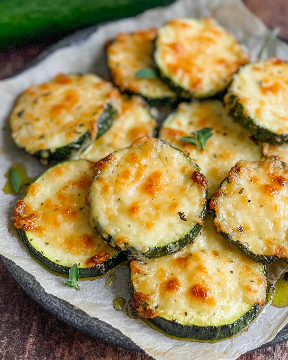 Zucchinischeiben mit Käse überbacken image 2