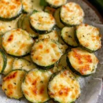 Zucchinischeiben mit Käse überbacken
