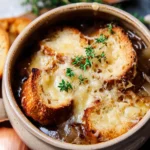 Zwiebelsuppe nach französischer Art